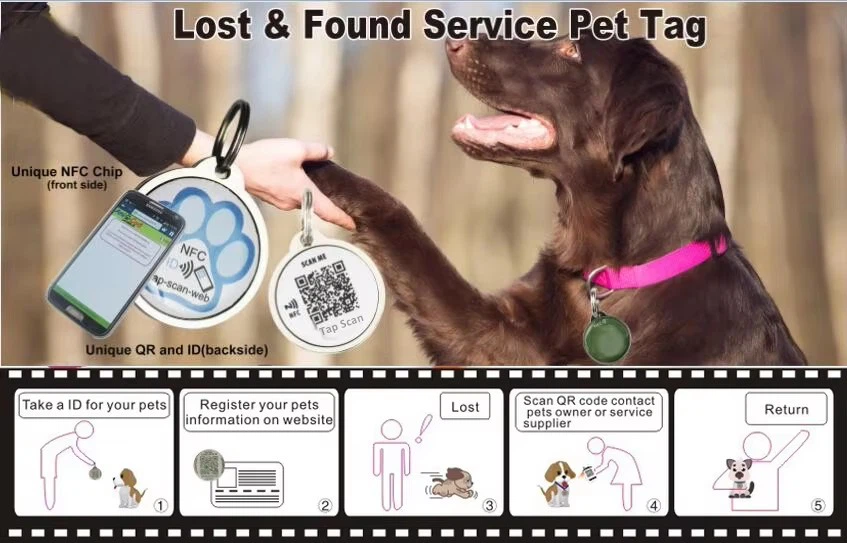 Silicone NFC Pet ID Tag 7 Silicone NFC Pet ID Tag 7