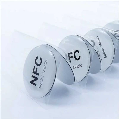 Anti Metal NFC samfélagsmiðillímmiði